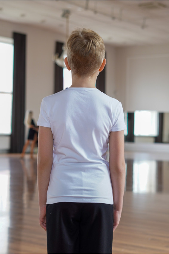 Футболка дитяча F74KR білий, бавовна