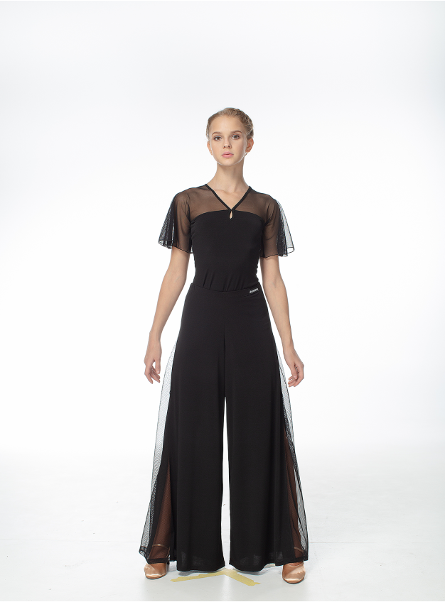 Штани BRS211 жіноча, чорний, масло, сітка