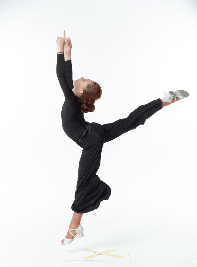 Штани BRS232 для дівчинки, чорний, масло+бархат