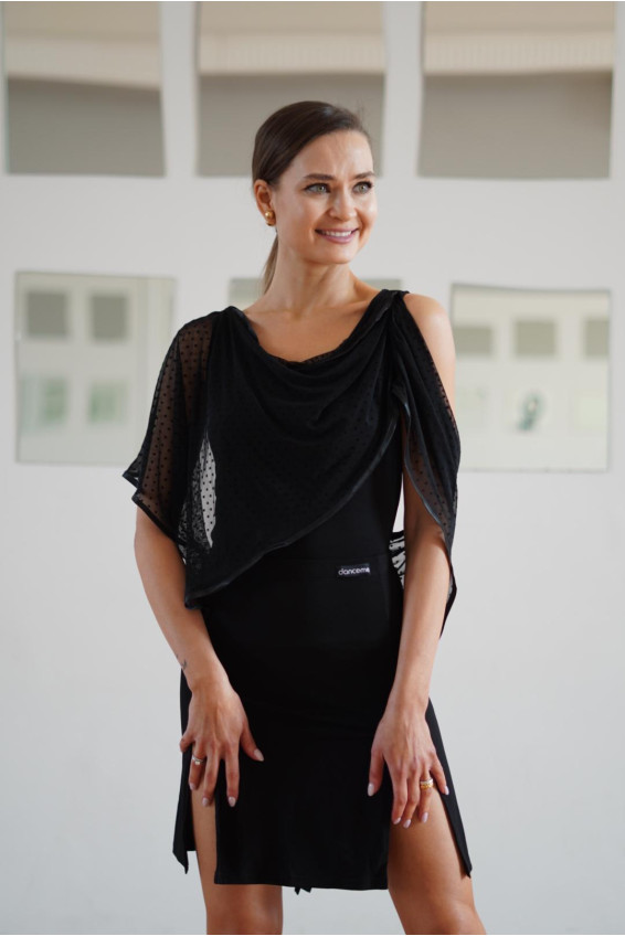 Dance Me Блуза жіноча BL285-6, масло / сітка чорний