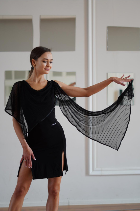 Dance Me Блуза жіноча BL285-6, масло / сітка чорний