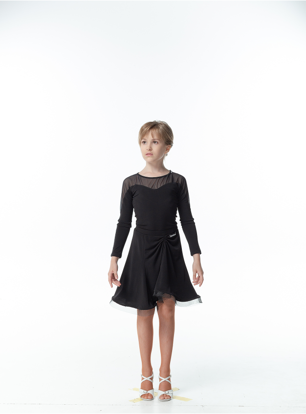 Спідниця UL185-14# для дівчинки, чорний, масло