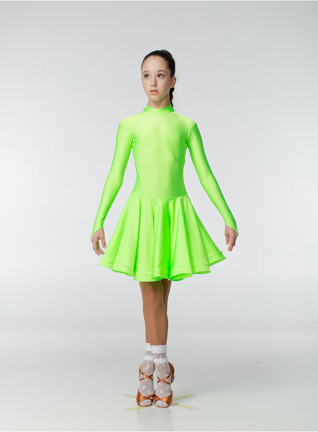 Рейтинговое платье BS67DR# Dance.Me, салатовый