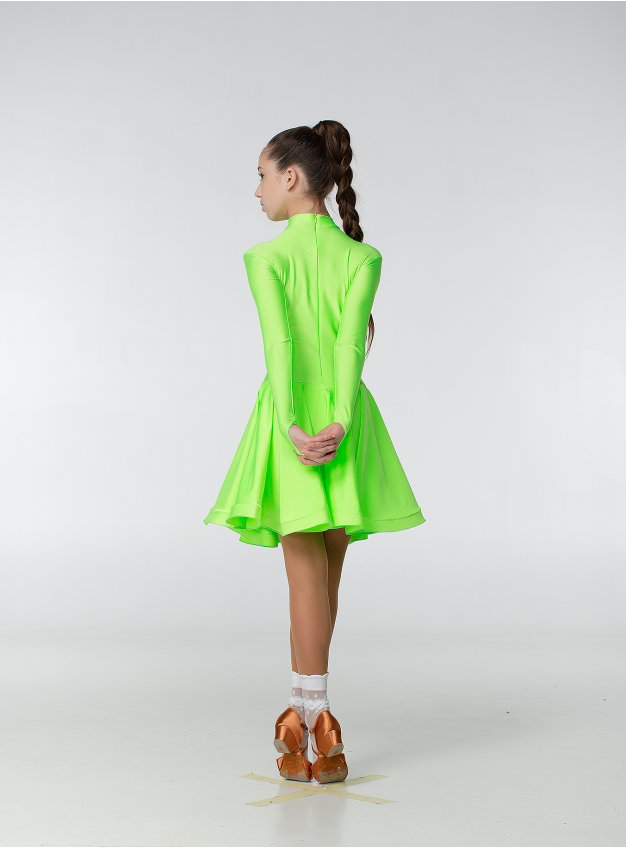 Рейтинговое платье BS67DR# Dance.Me, салатовый