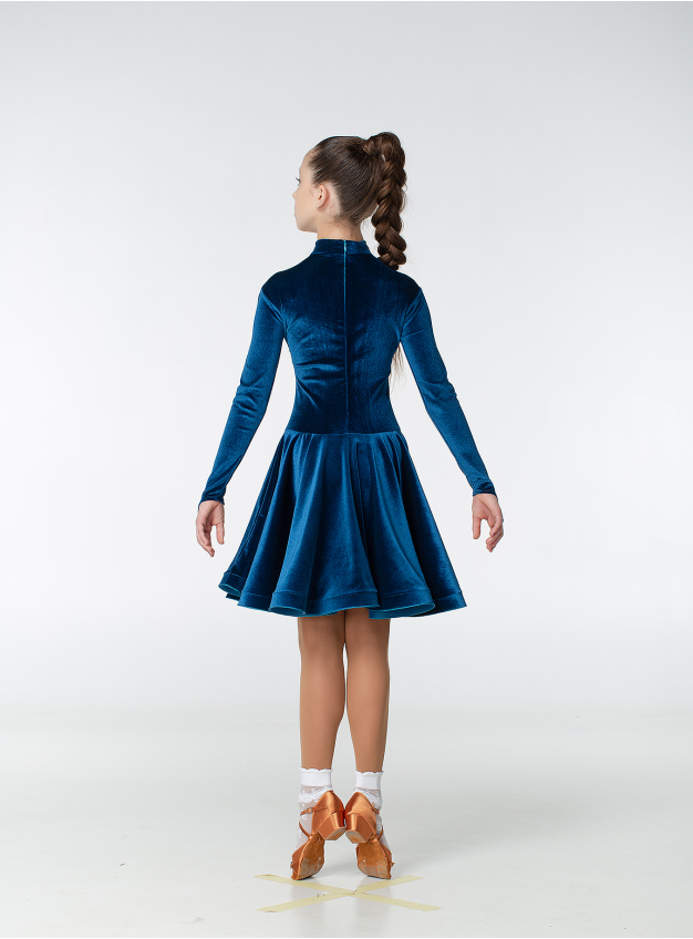 Бейсік BS67DR-13# для дівчинки, морська хвиля, бархат