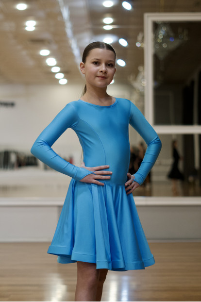 Бейсік BS420DR# для дівчинки, блакитний, біфлекс