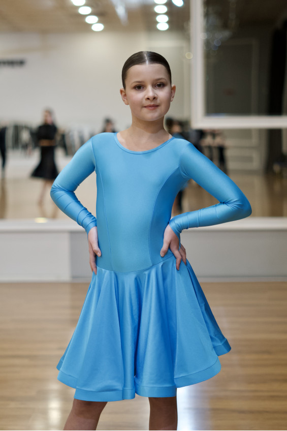 Бейсік BS420DR# для дівчинки, блакитний, біфлекс