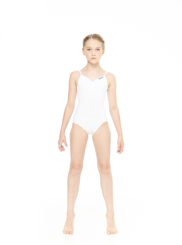 Купальник бретелі K615 для дівчинки, білий, бавовна
