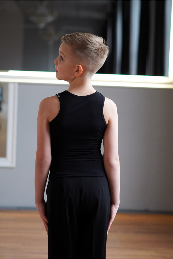 Майка M308 для хлопчика, чорний, масло