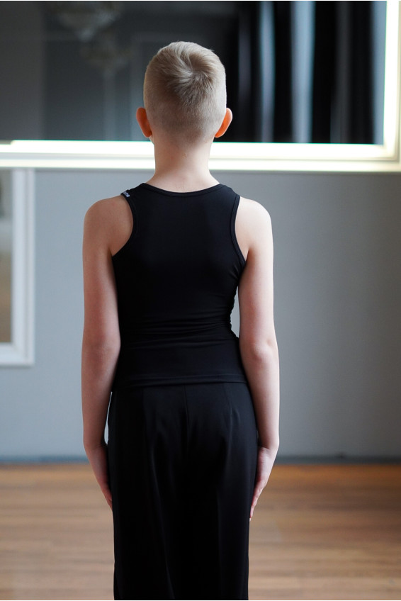 Майка M308 для хлопчика, чорний, масло