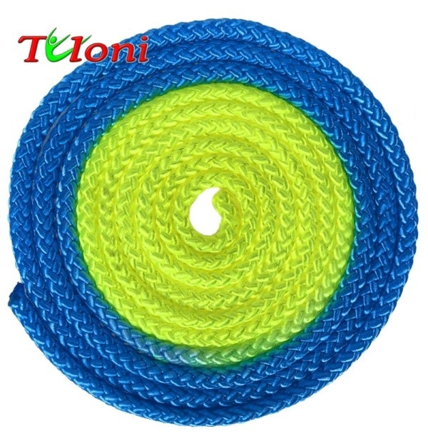 Gymnastics rope ITALIA Yellow Blue