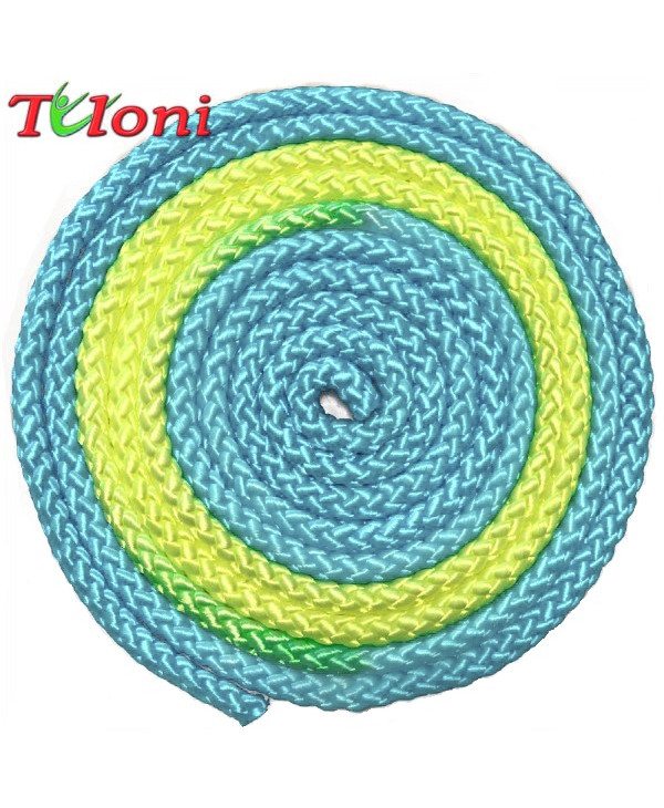 Gymnastics rope ITALIA Blue Yellow Blue