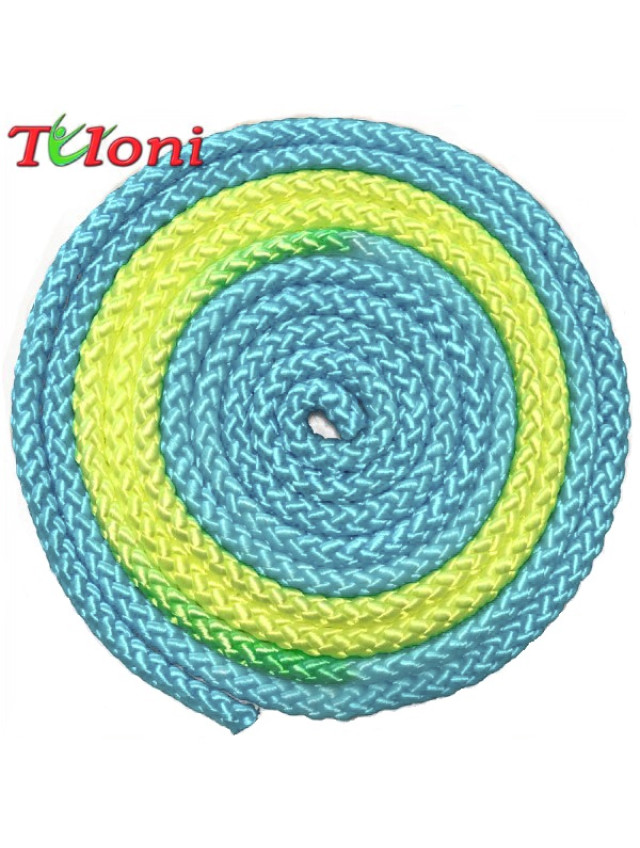 Gymnastics rope ITALIA Blue Yellow Blue