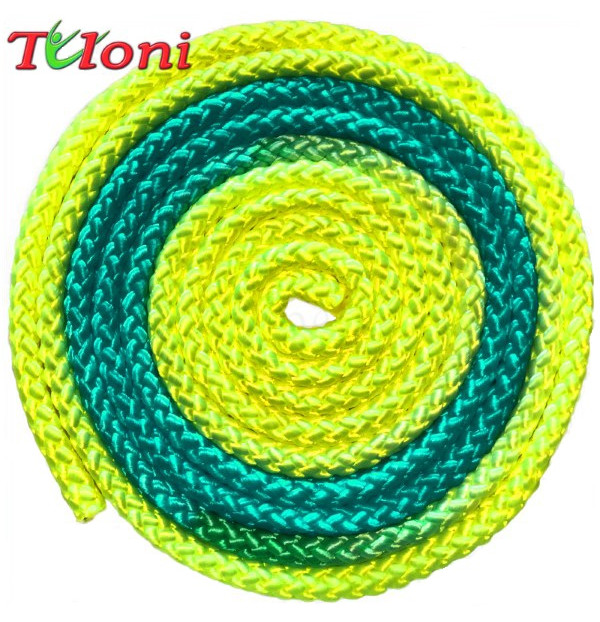 Скакалка для гимнастики ITALIA Yellow Blue Yellow