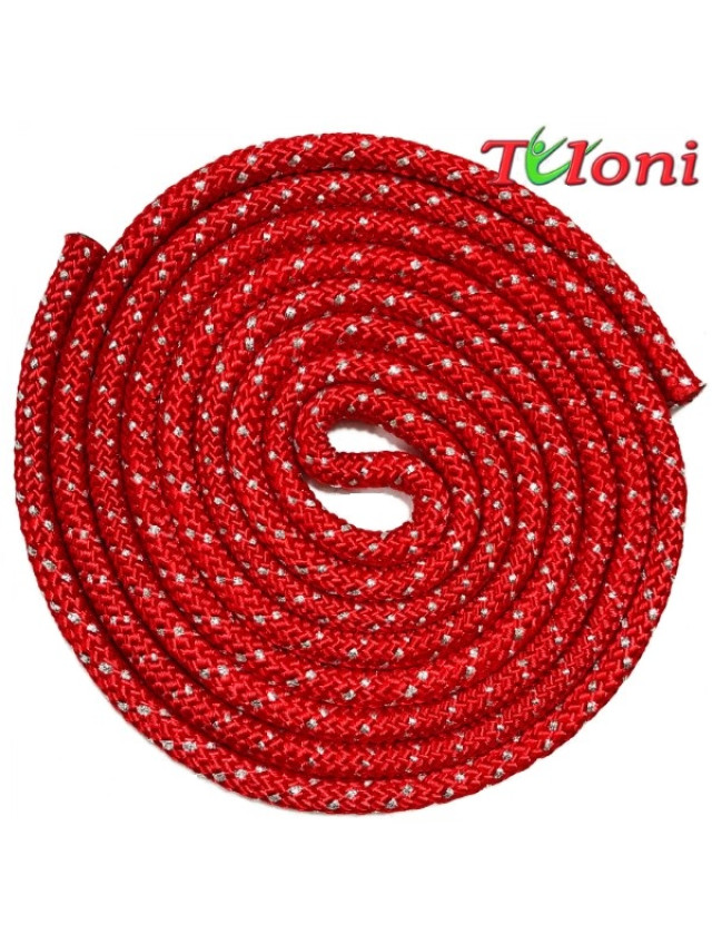 Metal-Lurex Red Rope