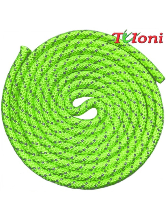 Rope Metal-Lurex Lime Green