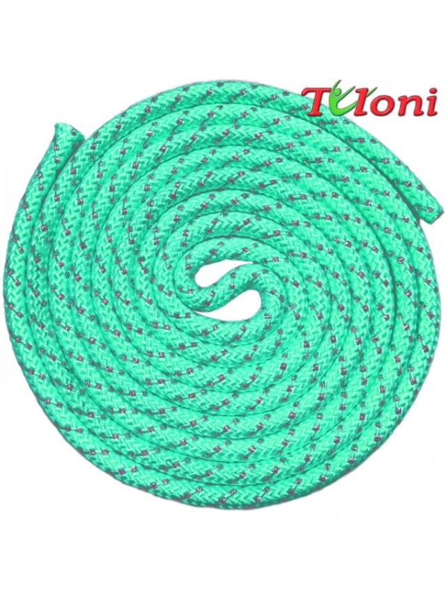 Metal-Lurex Aquamarine Rope