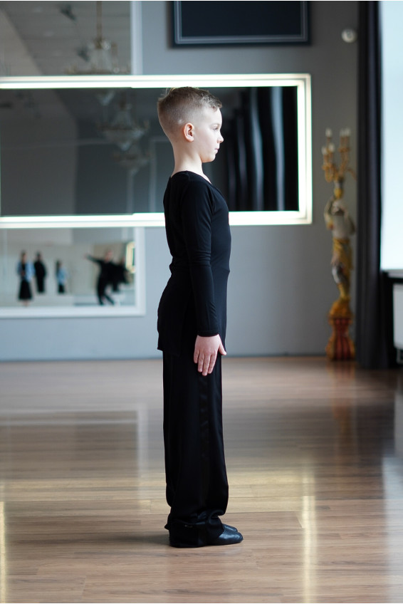 Рубашка R779 для мальчика, черный, масло