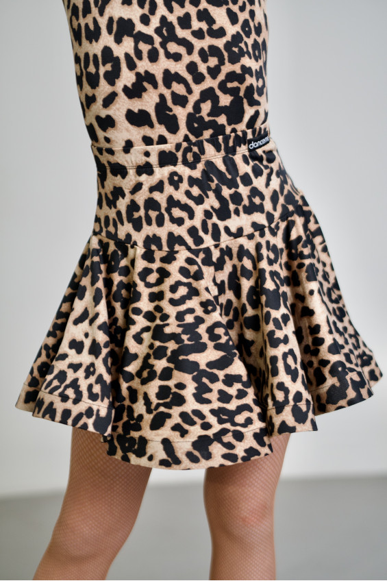 Спідниця UL638-14# для дівчинки, леопард, масло