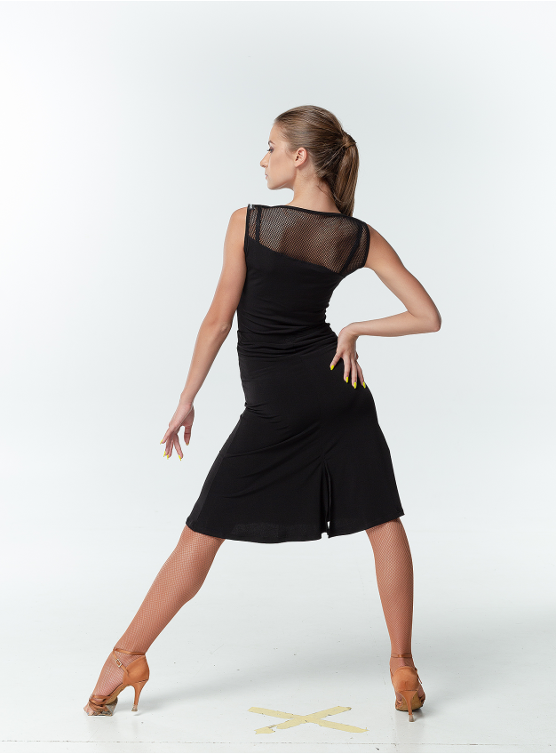 Skirt UL698-14 female, Black, crepe