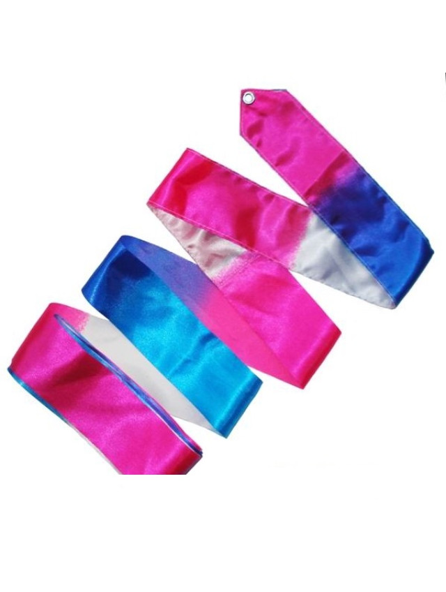 Стрічка Rayon Ribbon Blue White Fuxia
