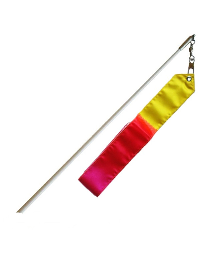 Стрічка Rayon Ribbon Red White Yellow