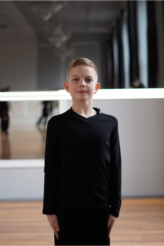 Футболка F66DR для мальчика, черный, масло