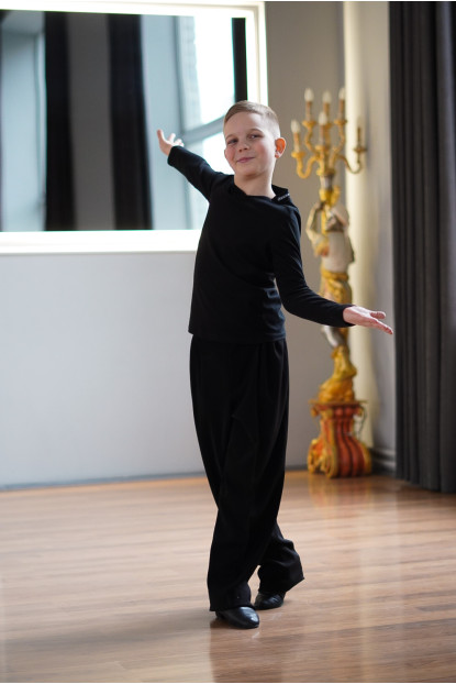 Футболка F66DR для хлопчика, чорний, масло