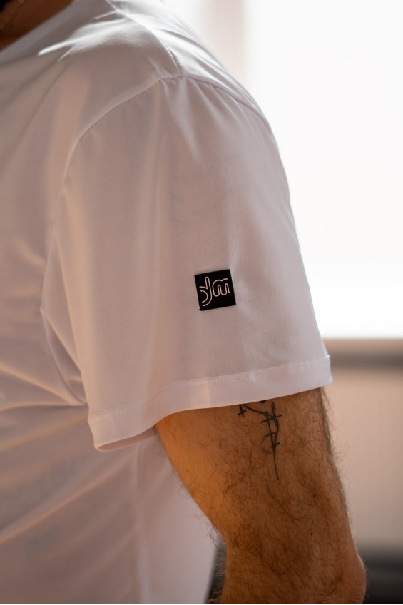 Футболка F759KR чоловіча, білий, масло