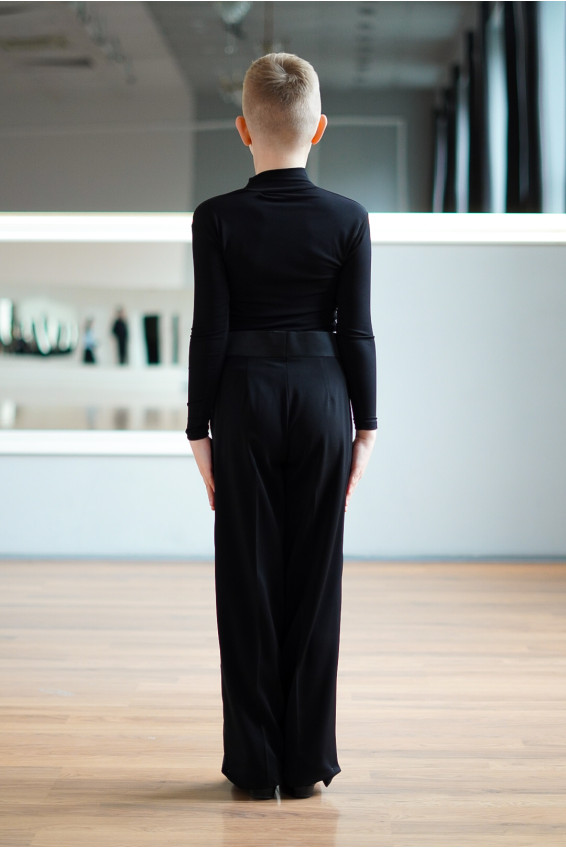 Штани BRM370 для хлопчика, чорний, костюмна тканина