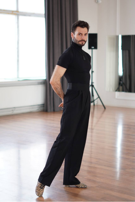 Штани BRM788 чоловіча, чорний, бавовна