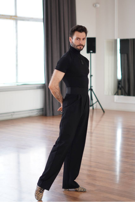 Штани BRM788 чоловіча, чорний, бавовна