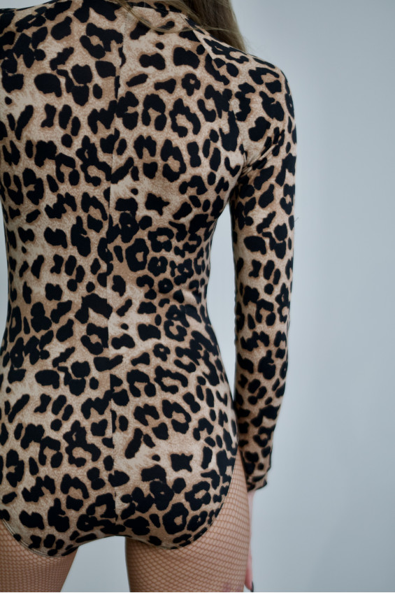 Купальник  K745DR жіноча, леопард, масло