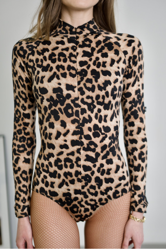 Купальник  K745DR жіноча, леопард, масло