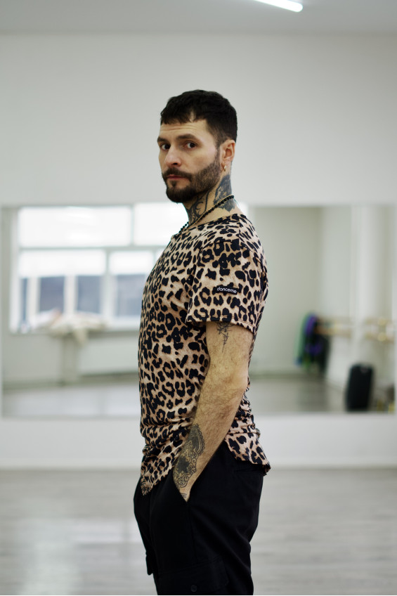 T-Shirt F759KR male, Leo, crepe