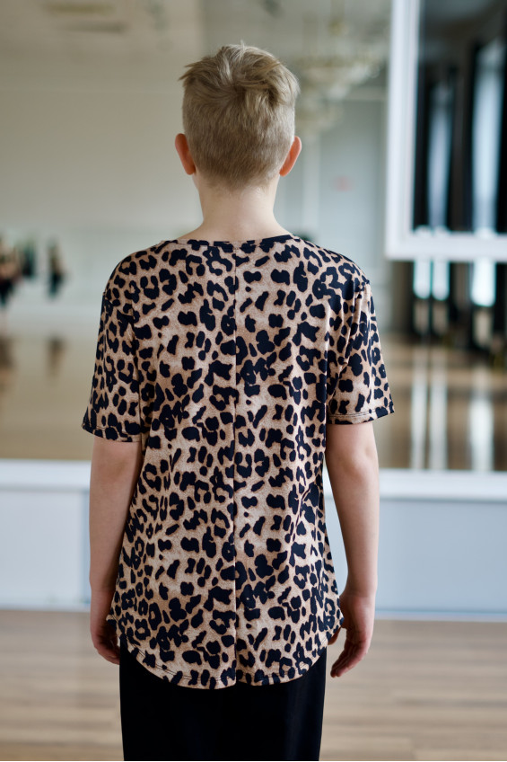 T-Shirt F765KR for a boy, Leo, crepe