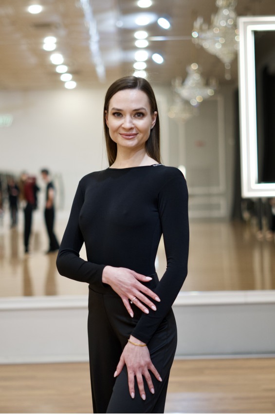 Leotard  K446DR female, black, crepe