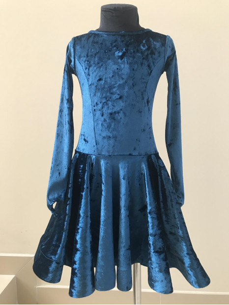 Бейсік BS420DR-13С# для дівчинки, морська хвиля, бархат