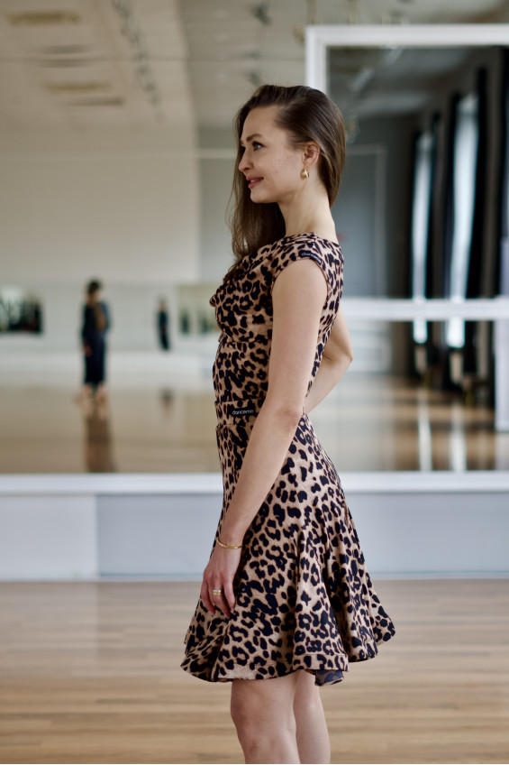 Блуза BL338 жіноча, леопард, масло