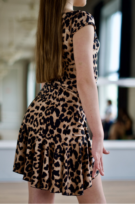 Skirt UL440-14 for a girl, Leo, crepe