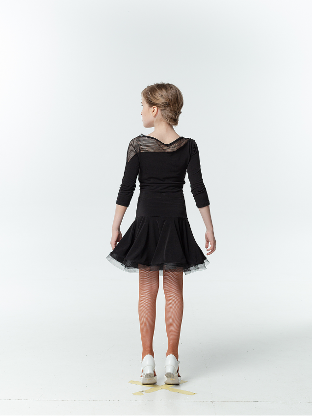 Спідниця UL638-14# для дівчинки, чорний, масло