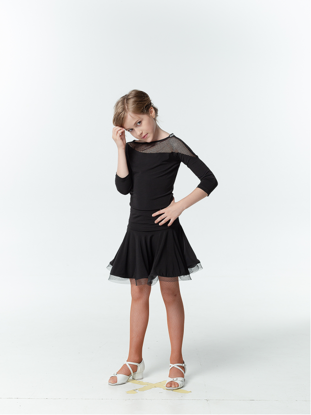 Спідниця UL638-14# для дівчинки, чорний, масло