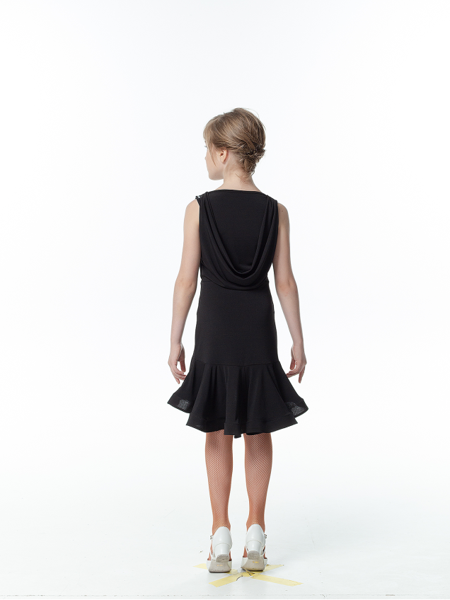 Сукня PL481# для дівчинки, чорний, масло