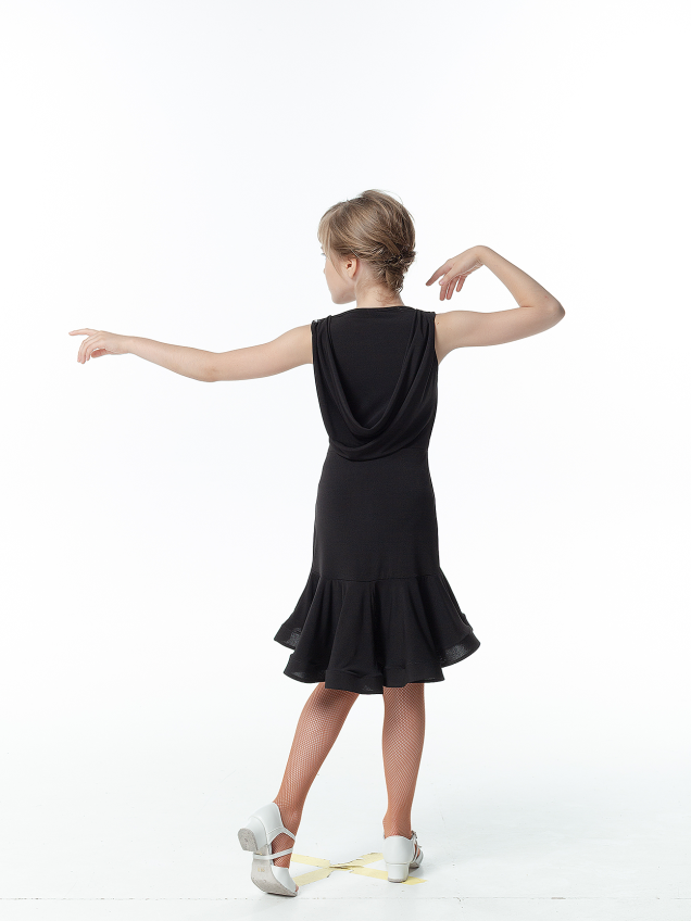 Сукня PL481# для дівчинки, чорний, масло