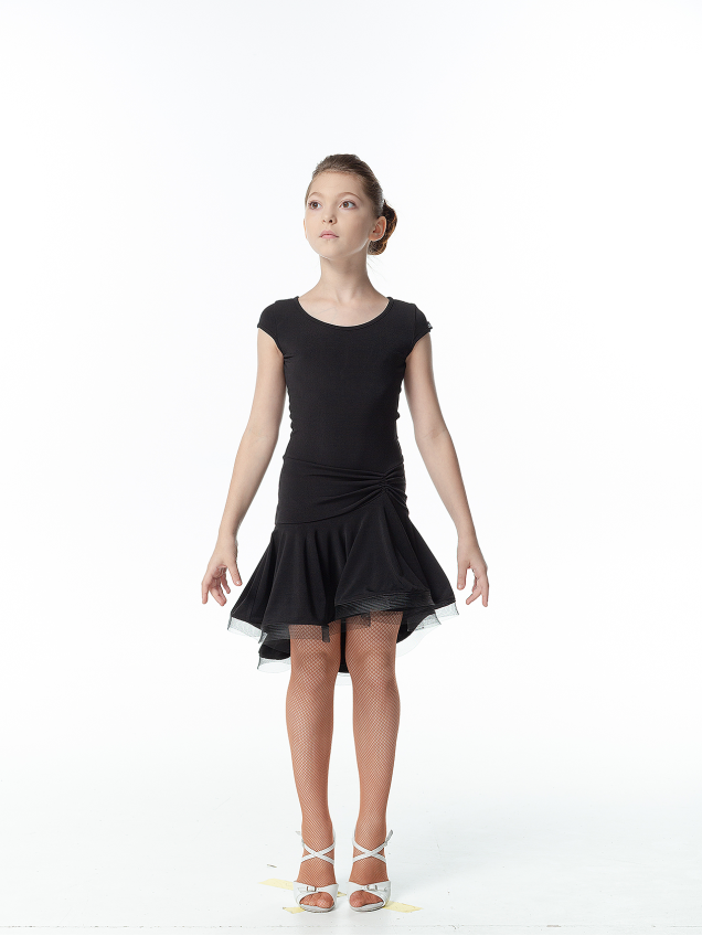 Сукня PL215KR# для дівчинки, чорний, масло