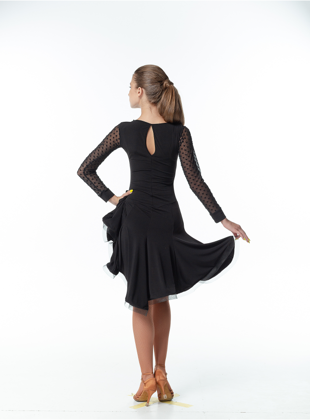 Сукня PL204-19# жіноча, чорний, масло, сітка