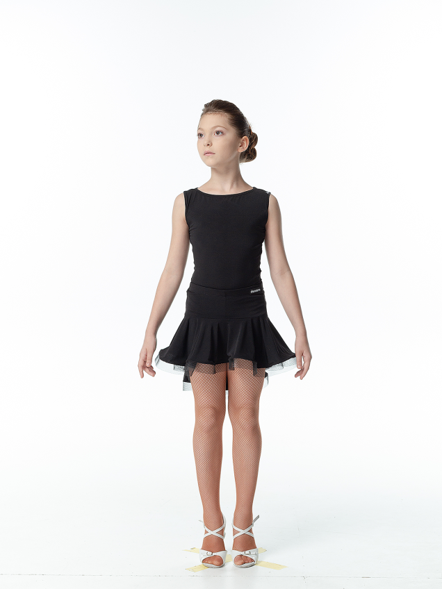 Спідниця UL207# для дівчинки, чорний, масло