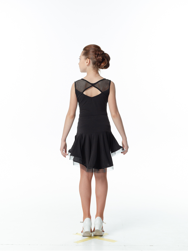 Спідниця UL207# для дівчинки, чорний, масло