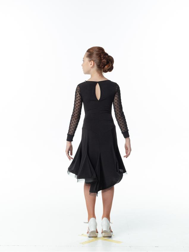 Сукня PL204-19# для дівчинки, чорний, масло, сітка