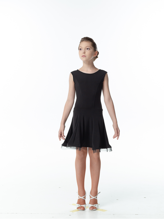 Сукня PL140-19# для дівчинки, чорний, масло, сітка